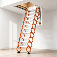 Échelle de grenier escamotable en aluminium de qualité supérieure avec construction stable, fournie par le fabricant