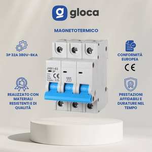 Gloca JXB1-63 3P 380V 32A กรณีตัดวงจรอุตสาหกรรมราง DIN - Product Image 2