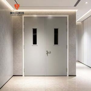 Porte coupe-feu intérieure en acier en gros de l'usine Mexin pour supermarchés et hôpitaux - Product Image 1