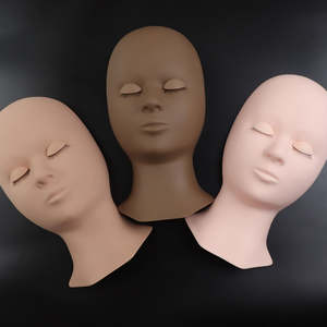 Cabeza de maniquí para pestañas, juegos de maquillaje permanente, entrenamiento, párpados removibles realistas, práctica - Product Image 2