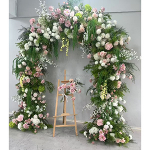 Wedding <b>Arch</b> Flowers Decor Silk Flower <b>Arch</b> <b>Decoration</b> Wed Arrangement Artificial Flowers <b>Arch</b> Backdrop Wall Party Supplies - Product Image 3