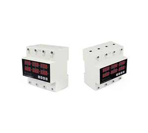 220V 380V ba pha kỹ thuật số tiếp sức bảo vệ 63A 80A 100A 3P + N quá áp giới hạn AC quá áp relay điều chỉnh điện áp - Product Image 3