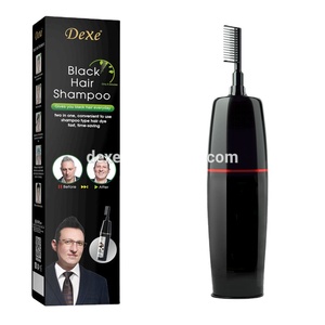 <span class=keywords><strong>DEXE</strong></span> Nouvelle Arrivée Shampooing Colorant Magique Noir en Gros avec Peigne Couvre 100% des Cheveux Gris et Blancs Efficace Usine - Product Image 4