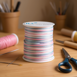 Cordon en queue de rat Ilan 1,5 mm 50 m gris teinté en sections pour travaux manuels - Product Image 2