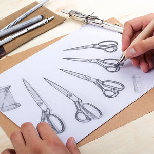 กรรไกรตัดผ้าอุตสาหกรรมยี่ห้อกีซอง ใบมีดเหล็กกล้าคาร์บอน ด้ามจับโลหะผสม - Product Image 3