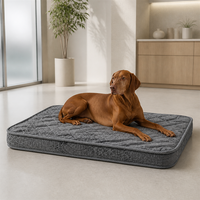 Matelas pour chien de clinique vétérinaire, gris matelassé, pour la détente et la récupération en salle