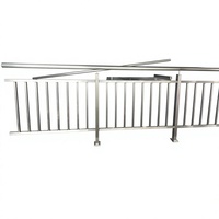 Rampe de balcon moderne en acier inoxydable avec panneau de verre, main courante fixée au sol, garde-corps pour escalier, balcon, terrasse, toit, couleur personnalisée