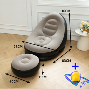 Modern Chic şişme fasulye torbası için koltuk takımı katlanabilir salonlar kapalı açık oturma odası yatak odası seyahat piknik plaj kullanımı için - Product Image 3