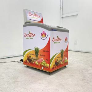 Refrigerador comercial con vitrina abierta, nevera para helados, congelador de inmersión, enfriador rápido - Product Image 3