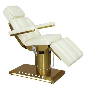 Sillón de Tratamiento de Lujo Multifuncional para Salón de Belleza, Cama de Peluquería, Lavacabezas, Marrón, con Ruedas, para Estética y Pestañas - Product Image 2