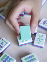 Tuiles de Mahjong de New York, Tuiles de Mahjong de Ningbo Leti, Tuiles de Mahjong américaines héritage, Tuiles de Mahjong Art Déco, Tuiles de Mahjong Southern Sparrow