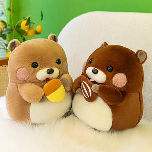 Nouveau jouet en peluche marmotte de dessin animé peluches au coucher poupée apaisante pour enfants Juguetes De Peluche Muneca - Product Image 2