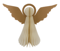 2Pcs Ornement d'ange en papier de Noël Décorations d'ange en papier de bricolage écologiques pour les arbres de Noël Fête de la maison