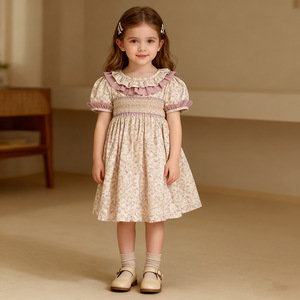 On Sale Ruffle Girls Puffy Dresses Kids Breathable Cotton Material |  Alibaba.com