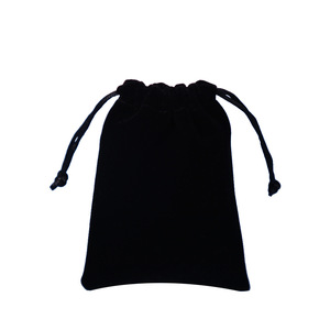 Sacs à bijoux en velours noir avec cordon de serrage, emballage intérieur rectangulaire pour bijoux, bracelets, cosmétiques, téléphones portables, banques d'alimentation - Product Image 4