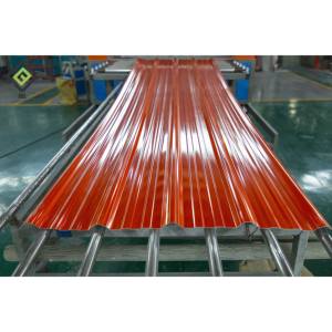 Telhas de Telhado <span class=keywords><strong>แผ่น</strong></span>หลังคาพีวีซีลูกฟูกที่ทันสมัยทนความร้อนพลาสติกใส <span class=keywords><strong>APVC</strong></span> สำหรับโรงเก็บของทรงสี่เหลี่ยมคางหมู - Product Image 3