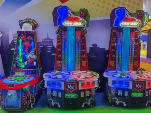 <span class=keywords><strong>Jeu</strong></span> de compétences d'arcade à monnayeur pour 2 joueurs, mode PK, avec fonction de poussée et de frappe, pour intérieur, avec système de récompense, garantie 1 an - Product Image 5