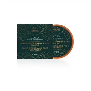 Officina Naturae Nettoyant solide pour barbe et visage pour hommes, nettoyage en profondeur aux herbes, parfum naturel, tous types de peau - Product Image 1