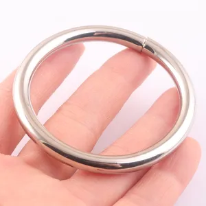 Tas tangan logam 2 inci, cincin o lingkaran bulat untuk hadiah