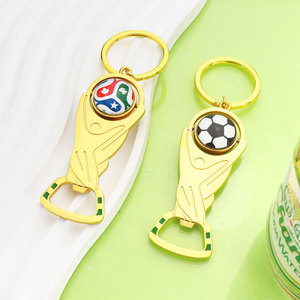 Country Flag Multifunctional World Football Bottle Opener Keychain for Football Soccer Fans Gift Souvenir