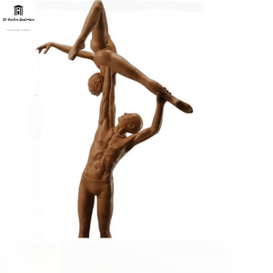 Sculpture de danseurs en métal grandeur nature personnalisée, moulage en bronze pour la décoration de jardin extérieur - Product Image 5