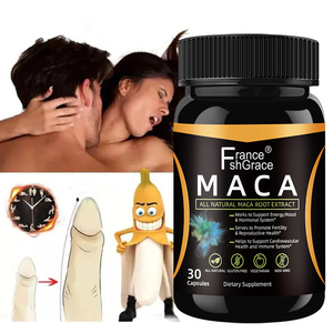 Complément alimentaire à base de plantes Maca pour l'agrandissement du pénis chez les hommes, améliore l'énergie, stimule la santé naturelle, capsules de vitalité masculine Maca. - Product Image 1