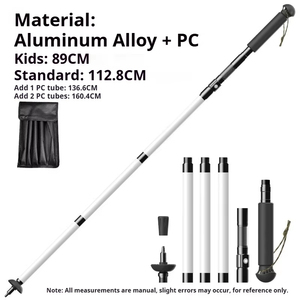 Bastón de Senderismo LED Plegable y Portátil, Bastón de Aluminio Iluminado, Multifuncional, con Luz para Caminatas Nocturnas - Product Image 6