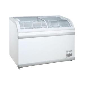 Good Price Big Capacity 500L 220V/60HZ Commercial Glass Door Double Doors Chest <b>Refrigerator</b> Freezer DDH-500XU(YX) - Product Image 1