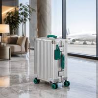 Valise de cabine AXOA Classic Luxury Durable en aluminium 20-28 pouces, coque rigide anti-rayures, bagage de voyage avec serrure TSA