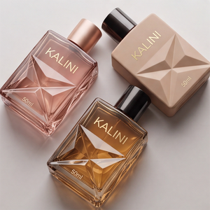 Envase de Perfume Personalizado de Lujo, Botella de Vidrio Cuadrada Vacía de 50 ml con Cuello Corto y Caja, para Muestras de Perfume - Product Image 6