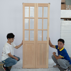 Đầy Đủ Frosted Glass Frost dở dang Thông Gỗ Nội Thất Bi-Gấp Kính Cửa Gỗ Cho Tủ Quần Áo đựng thức ăn - Product Image 6