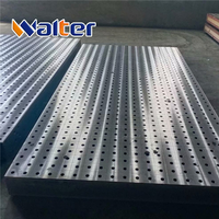 Table de soudage en fonte d'acier 3D D16/D28 nitrurée avec échelles de mesure et accessoires