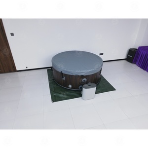 Bain à remous <span class=keywords><strong>gonflable</strong></span> de luxe DWF épaissi, baignoire portable pliable pour intérieur et extérieur, <span class=keywords><strong>spa</strong></span> de massage pour vacances en famille et location - Product Image 4