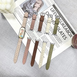 BEEFLYPOWER Nueva Correa de Reloj de Cuero Genuino con Diseño de Osito para <span class=keywords><strong>Xiaomi</strong></span> 9 Band 8/9 Pro, Apple <span class=keywords><strong>S11</strong></span> Band y Huawei 10 - Product Image 3