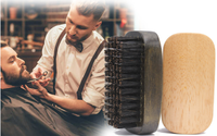 Chine Antique professionnel fait à la main en bois de hêtre poils de sanglier hommes barbe rasage brosse de toilettage