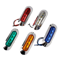 Feux de position latéraux LED étanches, 4 LED, pour camion, remorque, camping-car, 12V-24V