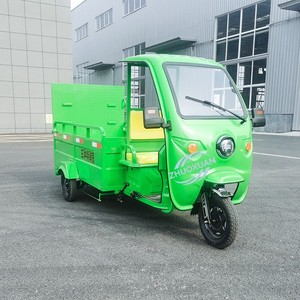 Flatbed 4-Bucket Electric Sanitation Tricycle, Customizable for Park and Factory Waste Collection - Product Image 6