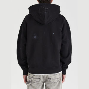 Sudadera con Capucha KINGSEN al por Mayor, Personalizada, de Poliéster/Algodón, para Invierno, con Cierre, para Hombre, Corte Regular, Bordada, Estilo Urbano, con Forro Polar - Product Image 5