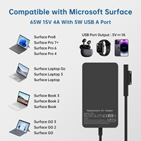 Haute qualité 65W 15V 4A tablette ordinateur portable adaptateur secteur ordinateur portable chargeur adaptateur pour Windows Surface ordinateur portable 6 5 Studio 4 Go 3 2