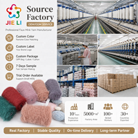Factory Supply 100% Polyester Faux Mink Yarn Soft Fluffy Knitting Yarn for Sweater Blanket Garment Wholesale