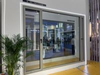 Fenêtre en aluminium oscillo-battante à rupture de pont thermique, double vitrage insonorisé pour villa et appartement, vente en gros
