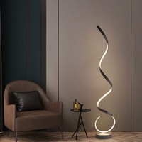 Coin Nordique Contemporain Créatif Arc Smart Minimaliste Hôtel Salon Rgb Piste De Danse Lumière Debout Led Moderne Lampadaire