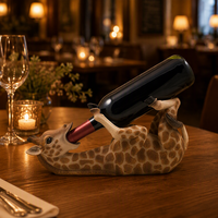 Porte-bouteilles de vin et supports en forme d'animaux sauvages, porte-bouteille de vin en forme de girafe