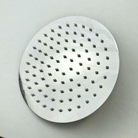 Douche de plafond en acier inoxydable 304 avec surface miroir, sortie unique, facile à nettoyer, système de flux d'eau à haute efficacité pour salle de bain
