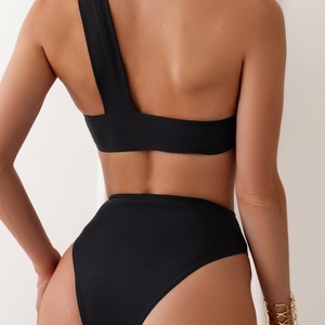 Bikini de Lujo Personalizado de Alta Costura, Spandex/Poliéster de Secado Rápido, con Tirante Único, Sujetador Push-Up y Tanga, Traje de Baño para Mujer - Product Image 3