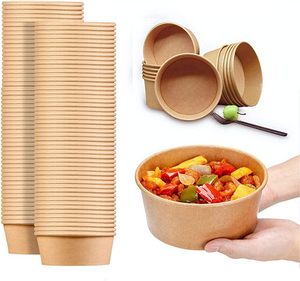 Bán buôn dùng một lần takeout Vòng giấy <span class=keywords><strong>container</strong></span> 580ml 700ml phân hủy sinh học kraft giấy salad <span class=keywords><strong>container</strong></span> - Product Image 2