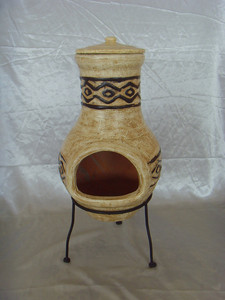 <span class=keywords><strong>Chiminea</strong></span> de fuego de arcilla para exteriores, hogar y jardín - Product Image 5