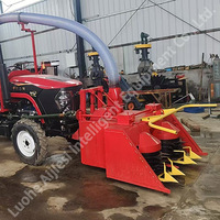 Moissonneuse de fourrage ensilé montée sur tracteur, mini hacheuse de maïs ensilé, machine à ensiler le fourrage vert et l'herbe de Napier