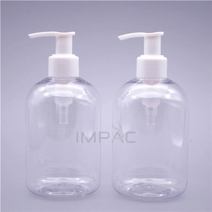 Trong Suốt Kích Thước Lớn Rỗng 300Ml Chai Nhựa Với Dầu Gội Đầu Bơm Dispenser Bao Bì Container 10Oz - Product Image 3