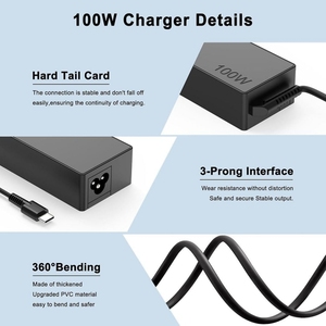 Chargeur secteur Type-C 100W neuf/OEM pour Lenovo IdeaPad <span class=keywords><strong>5</strong></span> <span class=keywords><strong>Pro</strong></span> 16 ThinkPad S2-2016 Yoga 910 ADL100YLC3A Adaptateur de chargeur pour ordinateur portable - Product Image 4